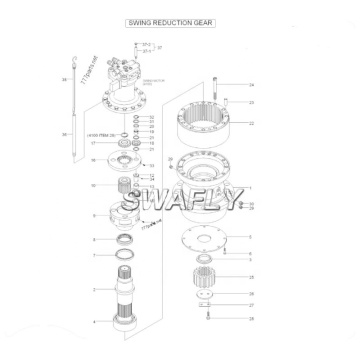 Ανταλλακτικά μηχανημάτων 4504706 BRG., SPH.ROL για EX200-5 EX230H-5 EX200 EX200 EX200 EX200 EXCAVATER