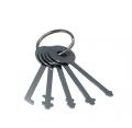 5τεμ Practice Stainless Steel Wanded Lock Plcto Set