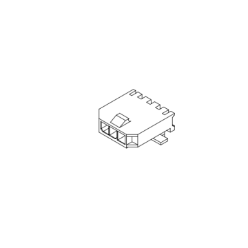 Mx3.0mm SMT 90 ° dengan konektor wafer solder