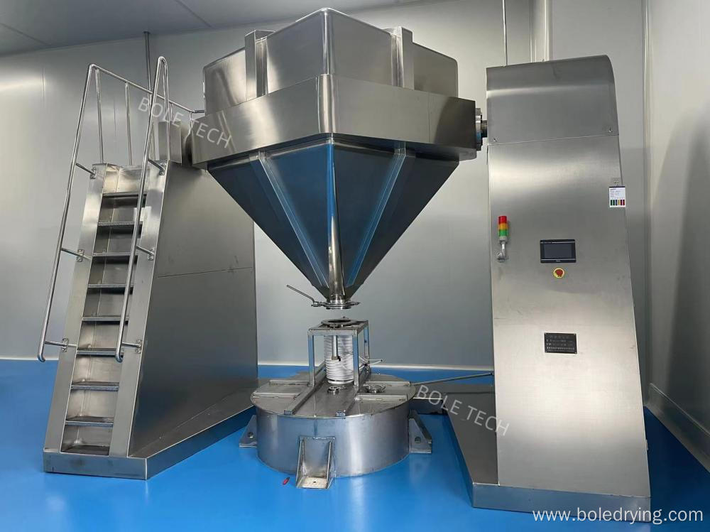 Pharmaceutical powder fixed bin blender Square cone mixer