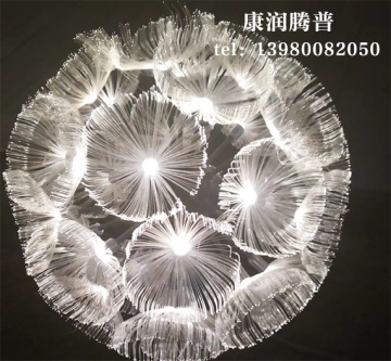 Özelleştirilmiş Led Denizanası Karahindiba Fiber Optik Işık