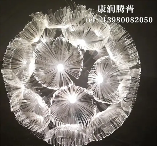 Customized Led Jellyfish Dandelion  Fiber Optic Light