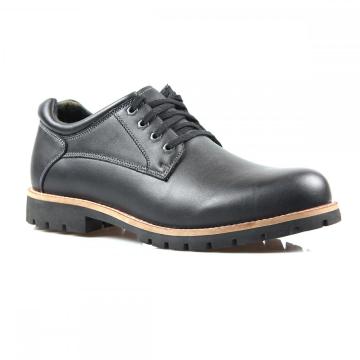 2018 नवीनतम डिजाइन फैशन चमड़े की सुरक्षा footwears काले रबर आउटसोर्स जूते