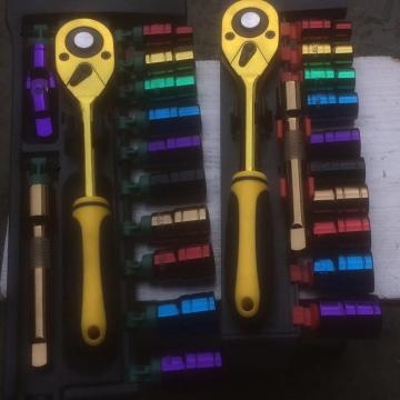 72Teeth 12pcs & 13pcs Colorful Ratchet Socket Wrench Set for Car Repair