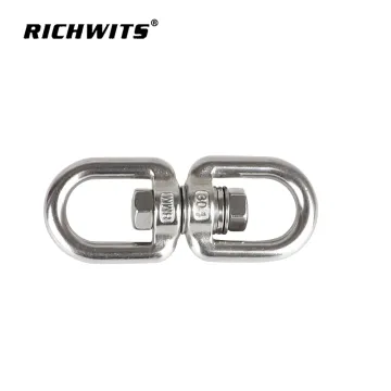 360 degree swivel Jaw to jaw end snap rolling swivel stainless steel 304 snap hook