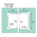 Beveled Corner 180 Degree Glass Shower Hinge