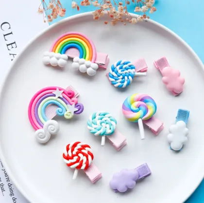 Cute design kids hair accessories cartoon hair clip