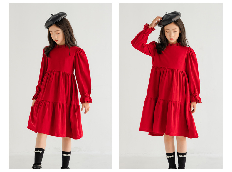 Red Girls Casual Dress