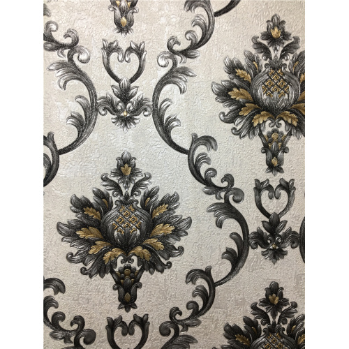 Damask PVC Duvar Kağıdı Ev Duvar Kağıdı Dekorasyon Için