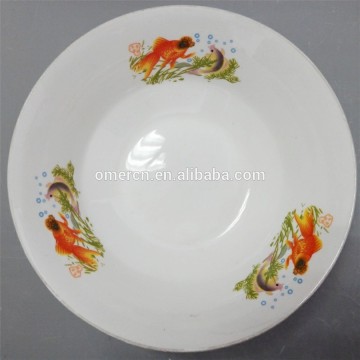 three flower decal ceramic soup bowl/ ceramic bowl wholesale