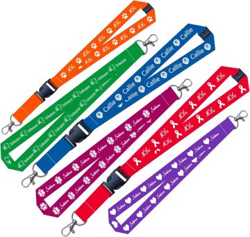 Custom Printed Polyester Lanyards, Keychains & Neck Straps with Retractable Option for Sublimation - Personalize with Your Logo