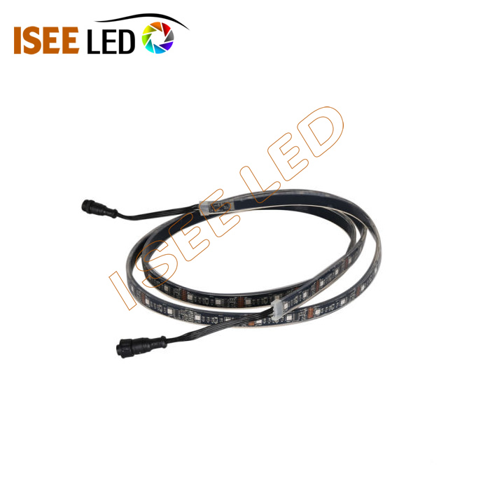Black WS2811 RGB LED strip Light