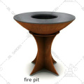 Rusty Corten Steel Metal Fire Pit