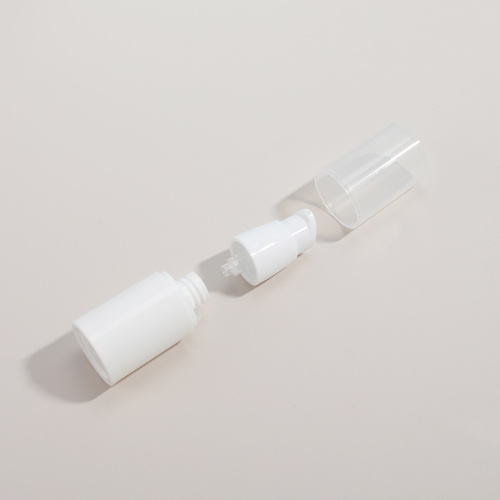 Hot Sell Serum Pump Bottle Round Plastic White Airless Pump Bottles 20ml 25ml Manufactory