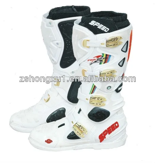 Motorcycle New Style White Boots B1004