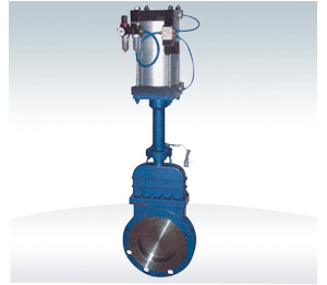 Pneumatic non rising stem knife gate valve