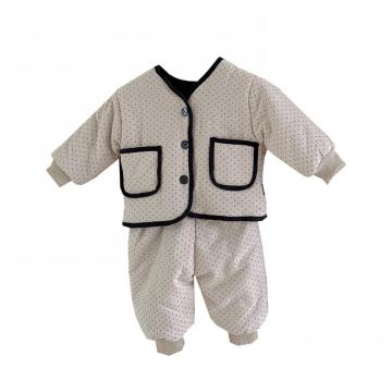 Baby Winter New Wave Dot Padded Coat Suit