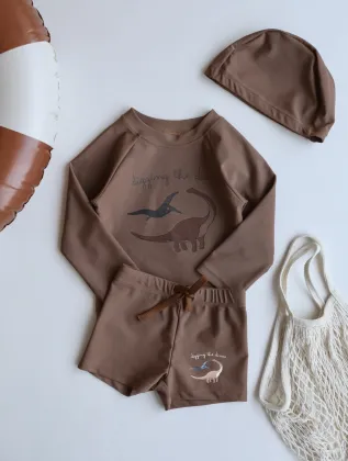 Custom Lovely Kids Swimsuit - Child Bikinis Girls Boys Two-Pieces Beachwear Swimwear Set