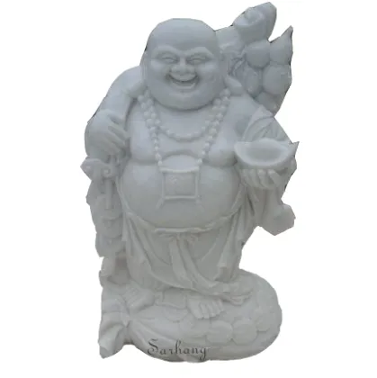 Hand carving marble buddha statues