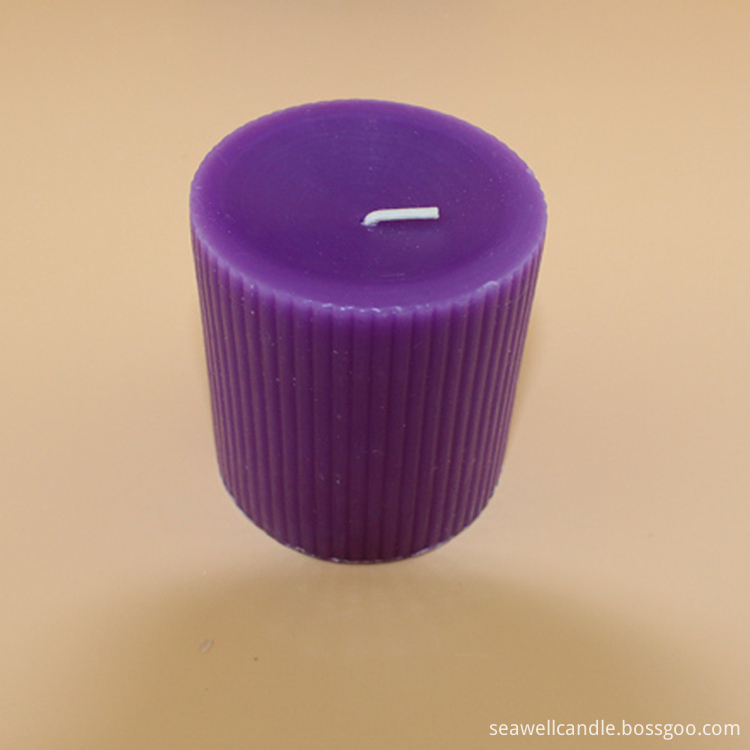 Unscented Fluted Church Candles