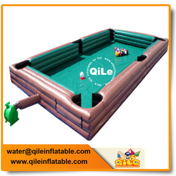 commercial grade popular indoor sport game inflatable billiard table snooker table for sale