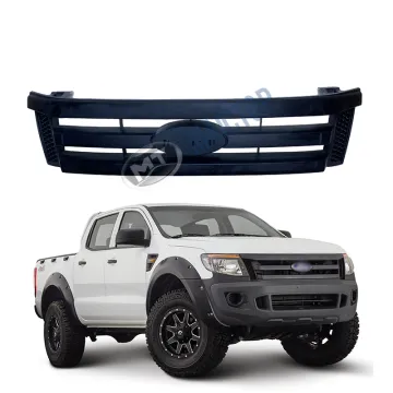 MAICTOP Black Front Bumper Grille for Ranger T6 2012-2014