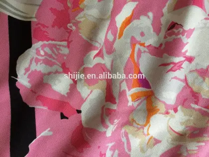 75D Polyester silky Crepe de chine/80GSm polyester crepe de chine /polyester CDC fabric