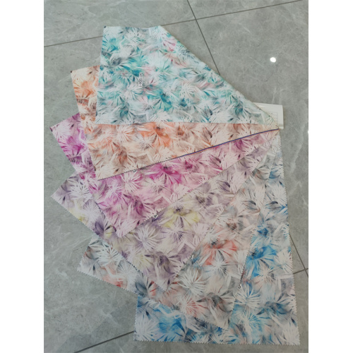 4 Way Stretch Spandex Polyester Chenille Printed Fabric