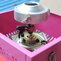 gas suikerspin floss machinekar met wielen