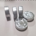 Aluminum cups for round white tealight candle