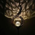 Garden Crackle Glass Globe Stake Lights