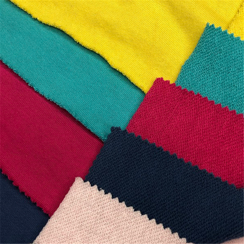 Soft CVC Terry Knitting Hoddies Fabric (4)