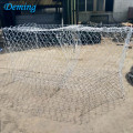 Hot dip galvanized tenunan gabion wire mesh / gabion sangkar
