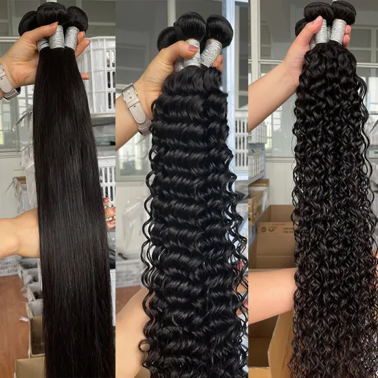 Factory 12A Grade High Quality Double Drawn Raw Virgin Cuticle Aligned Human Hair Bundles,Human Hair Extension Vendors