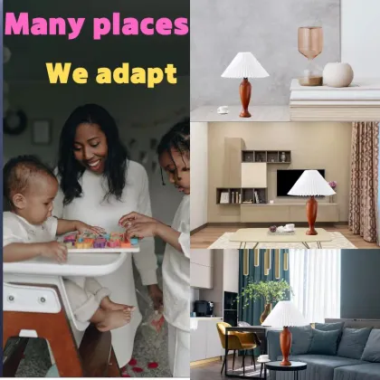 Nordic Retro Pleated Table Lamp