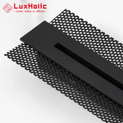 LuxHolic Modern Black Rectangle Narrow Beam 3W Footlight