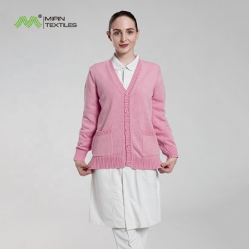 Mengyipin मुक्त बुनाई पैटर्न: वी नेक सेक्सी नर्सिंग कार्डिगन स्वेटर महिलाओं के लिए - अस्पताल के लिए शीतकालीन गर्म कार्डिगन