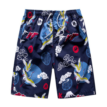 Men's beach shorts with blue shorts