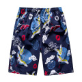 Shorts de praia masculinos com shorts azuis