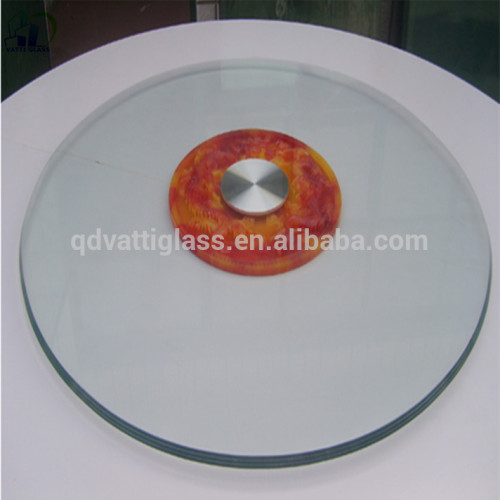 Direct manufacturer 10mm glass top round dining table tempered glass table top