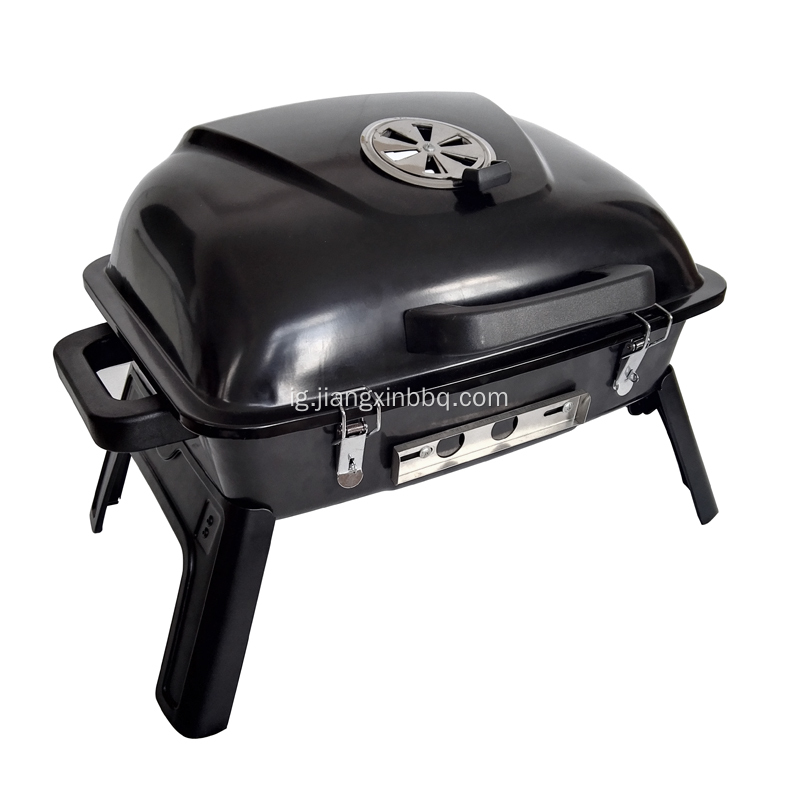 Enwere ike ibugharị BBQ Barbecue Picnic Grill nwere ụkwụ mpịachi