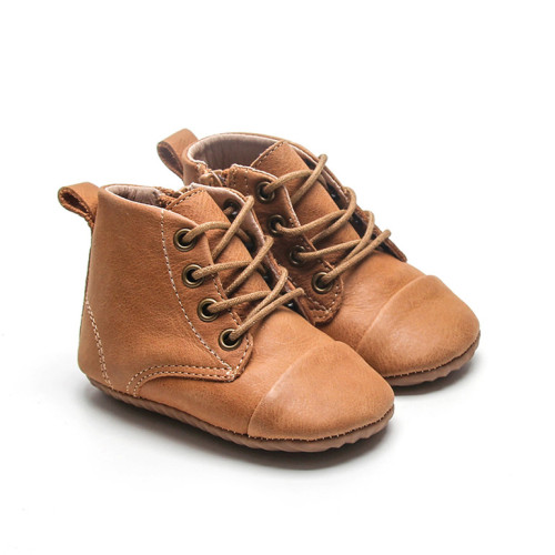 baby ankle boots Wax Leather Cowboy Toddler Baby Boots Manufactory