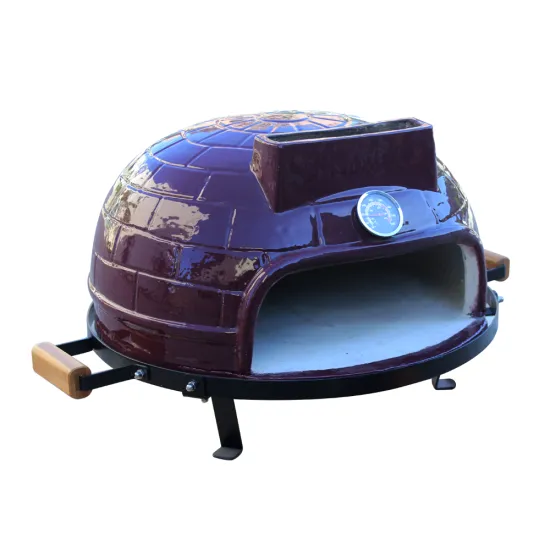 Auplex bbq Ceramic Tabletop Kamado Charcoal Ceramic Grill Pizza Oven for pizza cooking