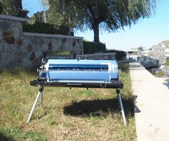 outdoor portable solar barbecue grill