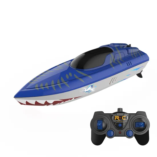 Simulation Shark Graffiti RC Boat: A Thrilling 15KM/H Speedboat Toy for Kids, Perfect for Lakes and Pools