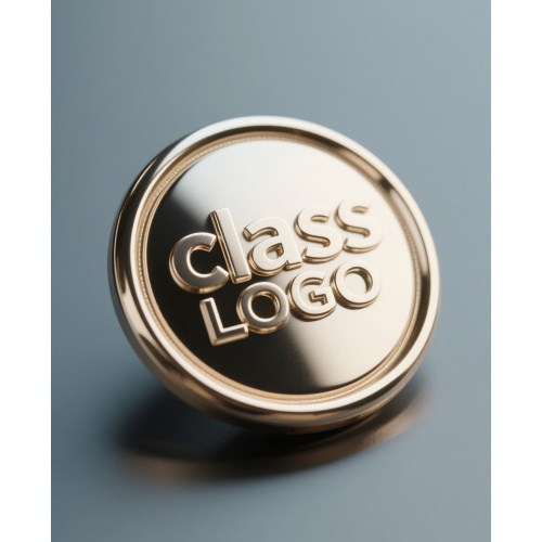 Metal class magnetic pin customizable logo
