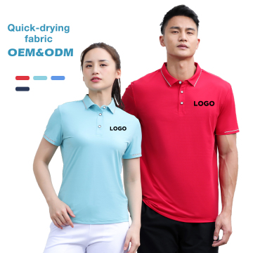 Breathable Cotton Golf Shirt for Men's Summer Wear