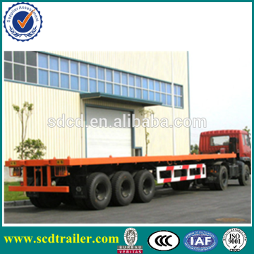 2015 newest 40ft flatbed trailers with front rail on sale