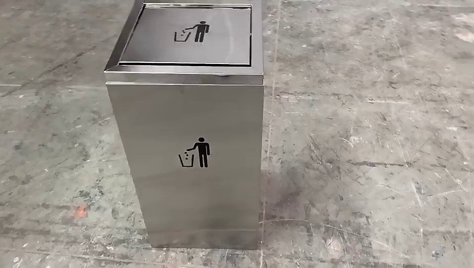 Durable Metal Waste Bin for Office and Retail Spaces