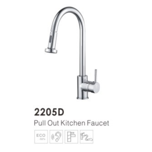 Brass Kitchen Faucet Pull out Kitchen Faucet 2205D Factory